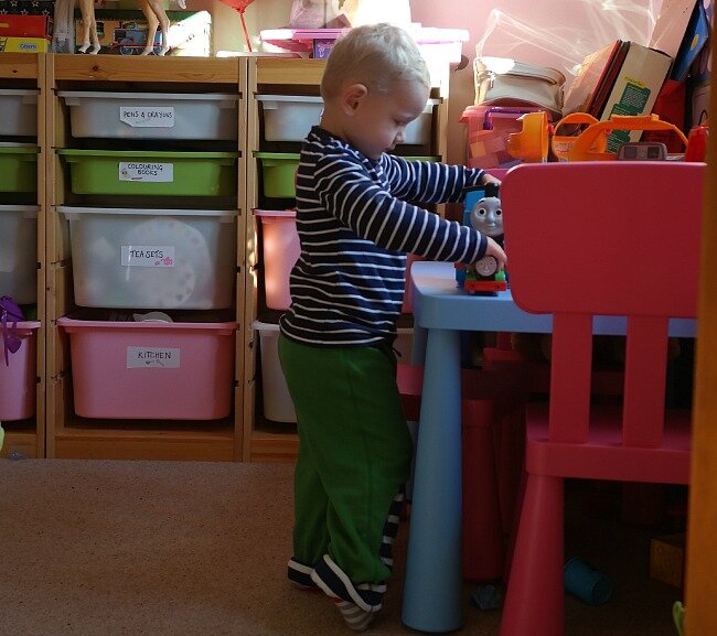 Thomas in the playroom