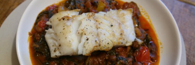 Spanish cod and chorizo stew