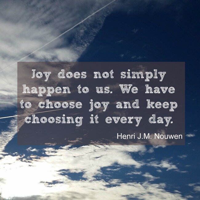 We have to choose JOY