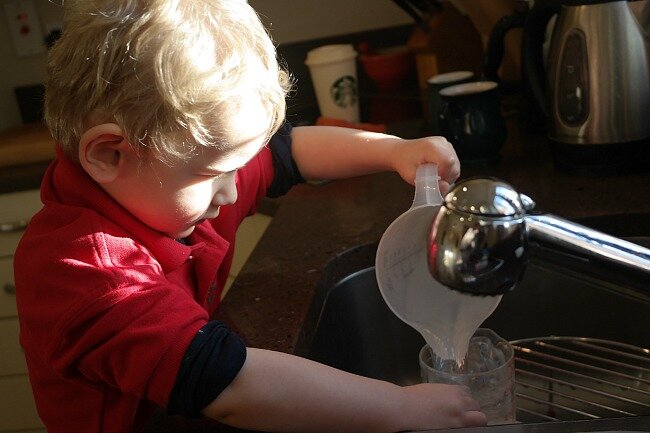 Little Man and his love of pouring!